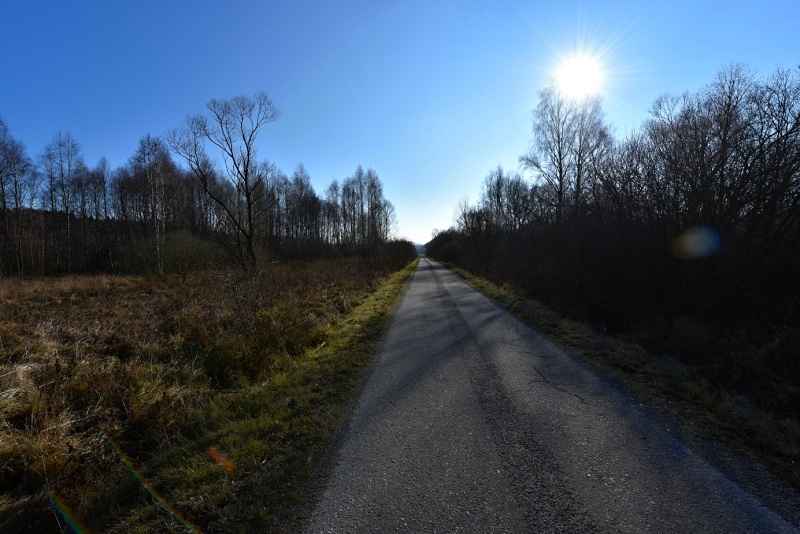 Jablonec, přístupová cesta k bývalé obci